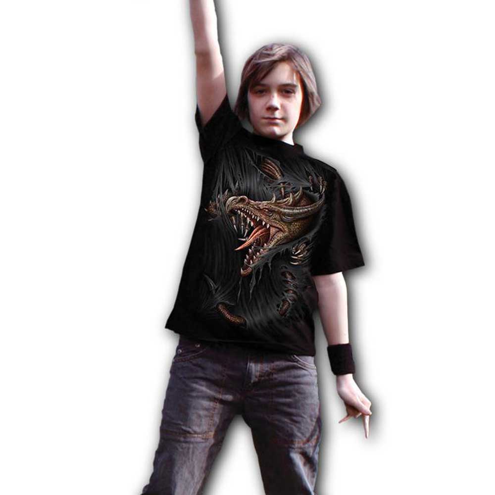 Spiral - BREAKING OUT Kids Tshirt - Black